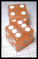 Dice : Dice - 6D Pipped - Kardwell 41mm Tropical Orange - Gamblers Supply Store Jan 2015